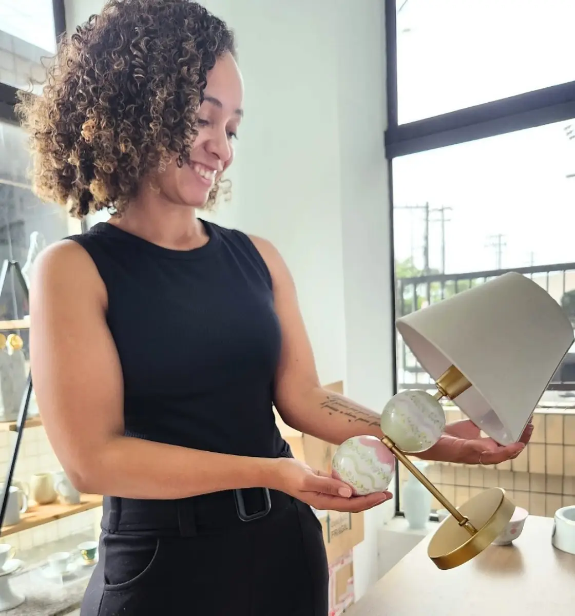 Angélica, fundadora do Ateliê Angel Di Colori