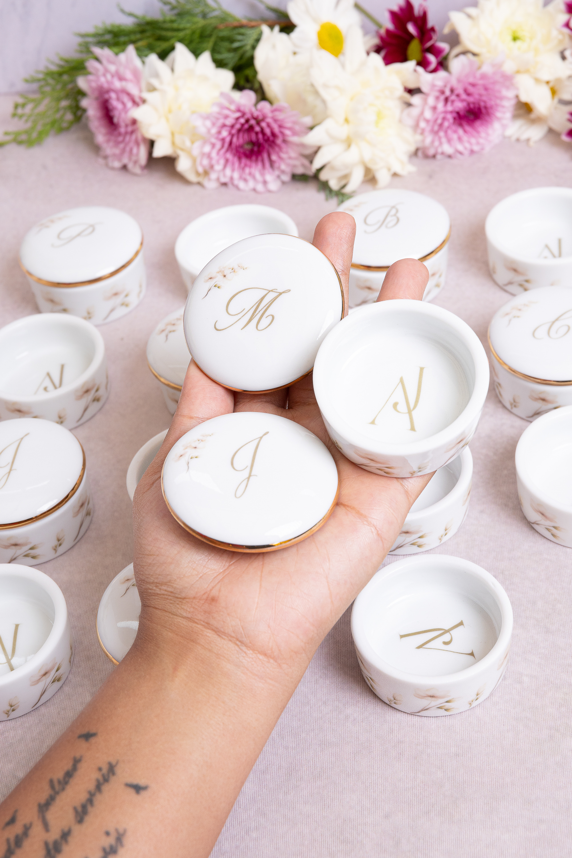 Potinhos Personalizados com Inicial