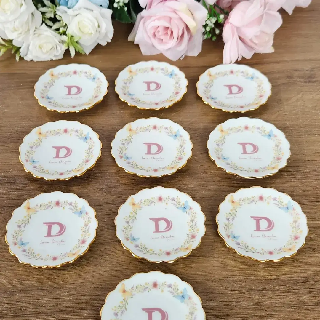 Pratinhos Porta-Joia Lembrancinha 15 Anos